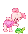 Piglet and turtle