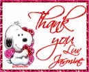 Thank you love Jasmine
