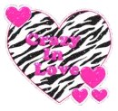 zebra heart - crazy in love