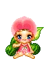 girl holding flower