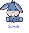 cute eeyore>>first name>>sarah