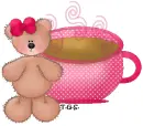 Teddy bears and Coffee Cup
