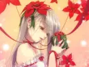 Girl at Christmas time