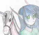 elven child w/h unicorn