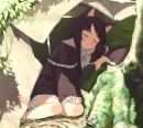 sleeping in a box