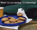 Bunny Stealing Cookie