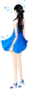 blue dress