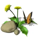 Butterfly going too a flower