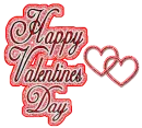 Happy valentines day with heart