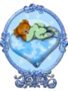 Baby bear in globe