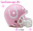 Indianapolis Colts Pink Helmet with Glitter