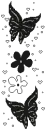 black butterflys