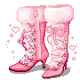 pink boots