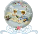 Angels in a globe