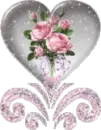 Roses in  heart globe