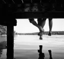 sitting on the dock