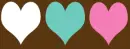 3 hearts