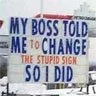stupid sign