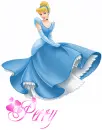 Cinderella in Blue Dress with Name
