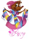 Cinderella Mouse With Glitter and Name