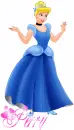 Cinderella in Blue Dress with Name
