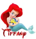 Baby Ariel Glitter and Name