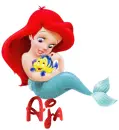 Baby Ariel Glitter and Name