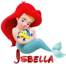 Baby Ariel Glitter and Name