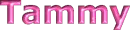 Tammy in pink letters with sparkles