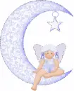 Fairy Child On Moon