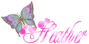 Glitter Butterfly with Name