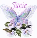 Janie glittered butterfly