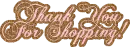 Thank You For Shopping