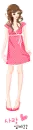 pink dress