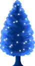 blue Christmas tree