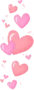 pink hearts