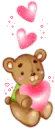 bear with hearts
