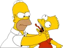 bart and homer simpson