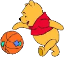 Pooh With Basketball