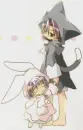 kawaii kitty & bunny