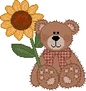 Bear and Sunflower
