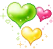 3 hearts
