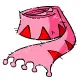 pink quiggle scarf