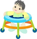 baby with walker