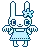 Mini Blue Angel Bunnie