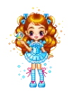 Cute Blue dressed doll