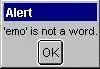 no such word...