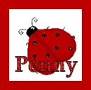 Penny on ladybug white