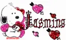 Jasmine Snoopy Valentine