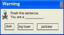 Warning! you are...